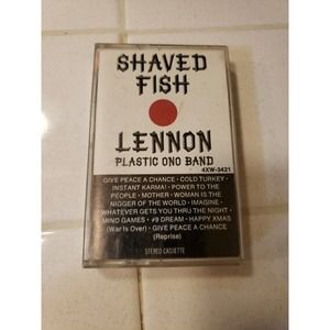 JOHN LENNON Shaved Fish Cassette Tape 1975 Rock Plastic Ono Band